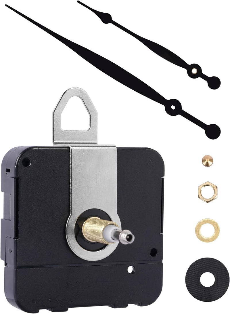 MakerTick High-Torque Clock Movement Kit – Long Shaft Mechanism with 8 inch Hands, Battery-Operated Motor for 17'' to 20'' Large Wall Clocks, DIY Repair & Replacement - Image 1
